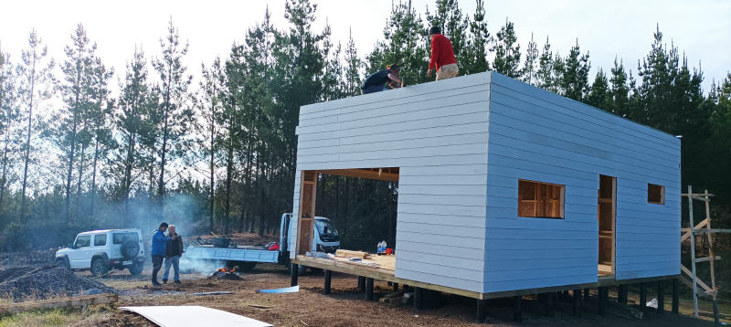 Foto de obra CasasFerrada – proyecto de casa prefabricada en Chile nº19